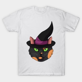 Tortoiseshell Witch Cat T-Shirt